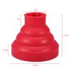 5Colors Hair Dryer Diffuser, Silicone Folding Hair Dryer Diffuser, Collapsible Hair Dryer Diffuser Attachment, Hairdressing Tool for Curly Frizzy Wavy 13.8x11.5cm(red) view 2