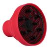 5Colors Hair Dryer Diffuser, Silicone Folding Hair Dryer Diffuser, Collapsible Hair Dryer Diffuser Attachment, Hairdressing Tool for Curly Frizzy Wavy 13.8x11.5cm(red) view 3