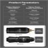 Mini Rocket Tattoo Machine Set Japan Motor Tattoo Power Supply RCA Interface Rotary Tattoo Pen Kit,Red pen view 3