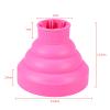 Hair Dryer Diffuser, Silicone Folding Hair Dryer Diffuser, Collapsible Hair Dryer Diffuser Attachment, Fast Drying Hairdressing Tool for Curly Frizzy Wavy 5.4 x4.5inch(pink) view 2
