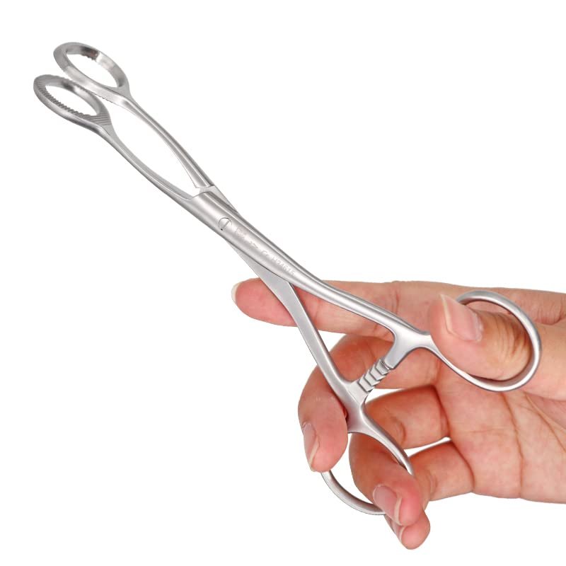 1pc Stainless Steel Tongue Forceps Straight Closing Ring Body Piercing Plier Tool Ear Lip Navel Nose Tongue Septum Forceps Clamp