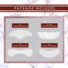 Silicone Face wrinkle Patches set- Reusable face tape for wrinkles w/ 4pc Under Eye Patches, 2pc forehead patches for wrinkles, 2pc Below, 2pc above Lip Wrinkle Pads | Forehead wrinkles treatment view 4