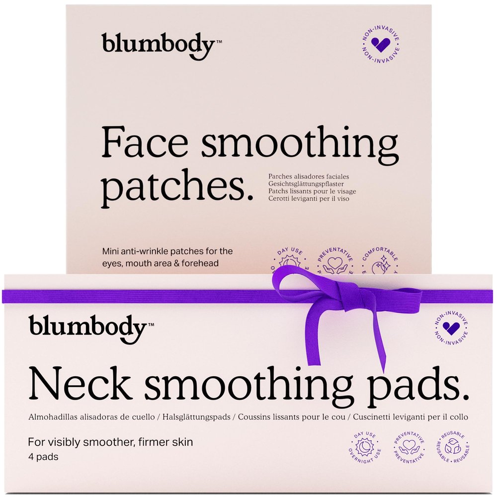 BLUMBODY Face Wrinkle Patch Minis Set, Neck Wrinkle Pads (Pack of 4)