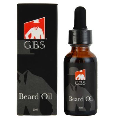G.B.S Mens Beard Oil with Glass Dropper - Natural Conditioning Oil for Softening & Moisturizing (1 oz)
