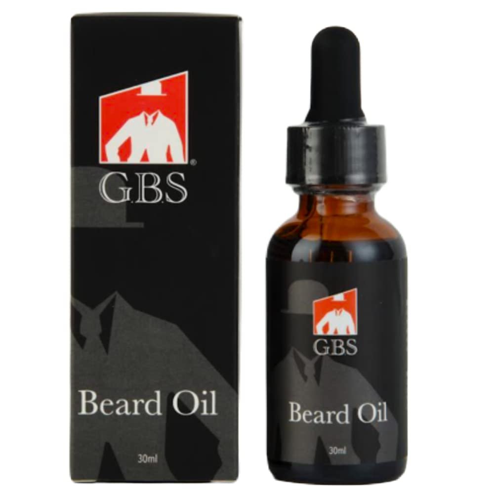 G.B.S Mens Beard Oil with Glass Dropper - Natural Conditioning Oil for Softening & Moisturizing (1 oz)