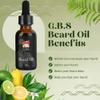 G.B.S Mens Beard Oil with Glass Dropper - Natural Conditioning Oil for Softening & Moisturizing (1 oz) view 3