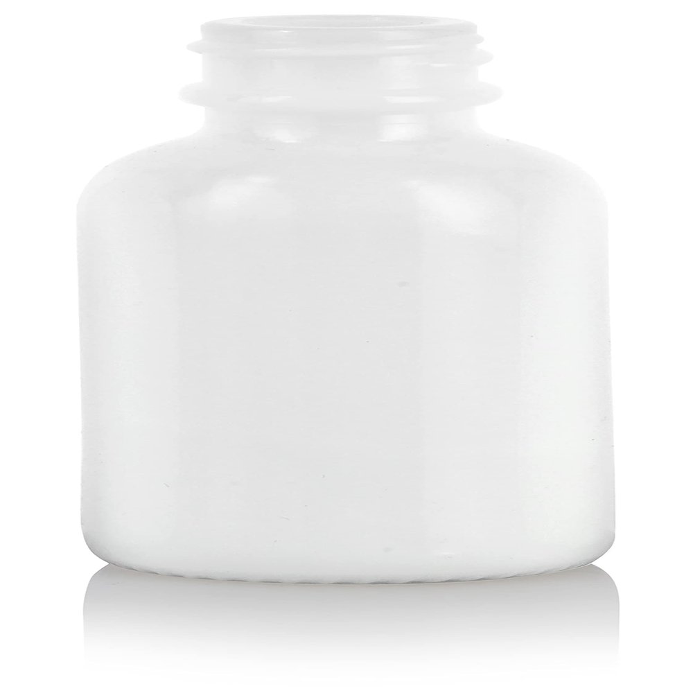 JUVITUS 1 oz White Boston Round Thick Glass Bottles, Thread Size 20-400 (15 Pack)