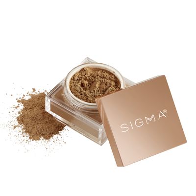 Sigma Beauty Soft Focus Setting Powder Silky Smooth, Lightweight Loose Setting Powder for Setting Makeup, Blurring Powder Reduces the Look of Pores, Lines & Wrinkles (Cinnamon, Deep Caramel Matte)