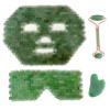 BiiKoon Jade Sleep Mask Cooling Quartz Facial Mask Natural Crystal Beauty Skincare Massage Tool Reusable for Relieving Face & Eye Puffiness Yoga Meditation Gift (Color : Green, Size : 4 PCS) view 1