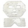 Jade Facial Mask White Quartz Mask Natural Sleeping Jadestone Mask Yoga Meditation Tools Cold Therapy Beauty Set for Puffy Eyes Dark Circles Face Caring (Color : White, Size : 2 PCS) view 1