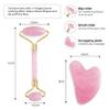 Clear Quartz Mask Jade Sleeping Mask Natural Jade women Skincare Massage Tool Set Include Jade Facial Mask, Jade Eyemask, Jade Roller, Gua ShaCold Therapy Beauty Tool view 3
