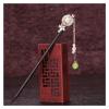 GRETD Hanfu Headdress Chinese Style Ancient Costume Hairpin Wooden Imitation Jade Flower Tassel Step Rocking Girl Hair Stick (Color : A, Size : 18cm) view 1
