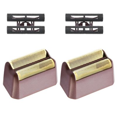 2 Pack Professional 5 Star Series Finale Shaver Replacement Foil and Cutter Bar Assembly Compatible with wahl Shaver Foil 7031-100, 7043-100 Super Close Shaving Replacement HeadsRed