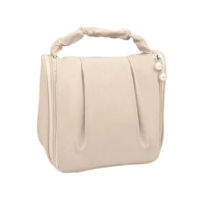 LEFIAGO Cosmetic Bag Waterproof Storage Bag Hanging Multi-Function Portable wash Bag Portable Cosmetic Bag(Beige)
