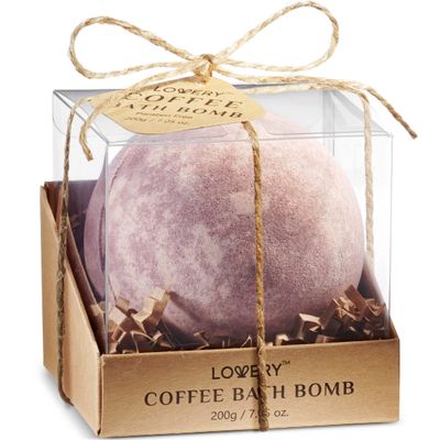Birthday Gifts for Her & Women, Bath Bombs for Women, Adult Gift Idea, Handmade Birthday Gifts for Her, Extra Large Coffee Bath Bomb for Spa Bubble Bath, Relaxing Moisturizing Spa Fizzy - 7oz