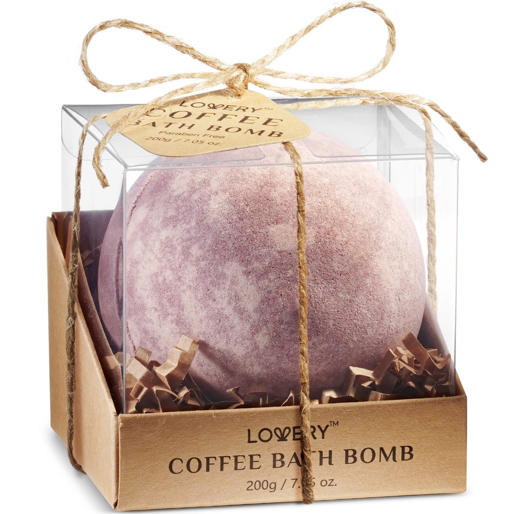 Birthday Gifts for Her & Women, Bath Bombs for Women, Adult Gift Idea, Handmade Birthday Gifts for Her, Extra Large Coffee Bath Bomb for Spa Bubble Bath, Relaxing Moisturizing Spa Fizzy - 7oz