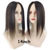9x14cm Clips In Silk Skin Base Toupee For Women Breathable 100% Remy Virgin Human Hair Topper for Thin Hair Free Part Hairpieces (8inch, 2 Dark Brown) view 4