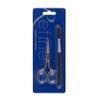REFINE - Italy Eyebrow Scissors with Wooden Handle Spoolie Grooming Kit view 2