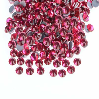 QOGIR 3000 Pieces SS16 Rose Hotfix Rhinestones for Crafts Clothes Nail Art Diamantes Flatback 4mm Glass Gems Rhinestone