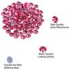 QOGIR 3000 Pieces SS16 Rose Hotfix Rhinestones for Crafts Clothes Nail Art Diamantes Flatback 4mm Glass Gems Rhinestone view 4