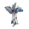 RTcald Temperament Butterfly Rhinestone Tassel Hair Clip, Fantasy Tassel Butterfly Exquisite Hairpin (Blue) view 1