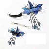 RTcald Temperament Butterfly Rhinestone Tassel Hair Clip, Fantasy Tassel Butterfly Exquisite Hairpin (Blue) view 4