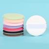 6-pack of non-latex wet and dry BB cream air cushion puff portable round sponge puff makeup tool (6.5 cm, green) view 1