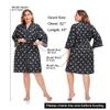Salon Client Smocks Capes for Women, Barber Hair Color Cape Gown for Haircut, Hair Dye, Hair Styling, Black &white Dots view 2