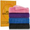 African Exfoliating Net, 4 Pieces African Net Sponge, Nylon African Bath Sponge Net, African Net Long Net Bath Sponge Shower Body Scrubber view 1