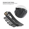 50 Pieces Wig Clips Metal Snap Clips for Hair Extensions U Shaped 6 Teeth Hair Extension Hairpiece Clips for Hair Extensions DIY Black 2.8cm view 3