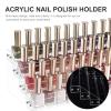 SOLUSTRE Acrylic Nail Polish Organizer Display Holder for Manicure Salon Home Use Compact Lipstick Storage for Neat and Orderly Organization for Bedroom Desktop view 2