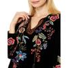 JWLA by Johnny Was Women's Ardell Velvet Relaxed Blouse, Black, Small view 3