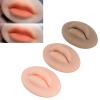 3pcs Practice Lips, Silicone Microblading Practice Skin 3D Fake Skin Skin Cosmetic Makeup Lips Training view 2
