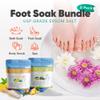 2 Pack Foot Soak Salts Bundle for DIY Foot Spa with Bamboo Scoop (2 lbs Each 4 lbs Total) for Discomfort and Dry Skin Made in USA with BPA Free Easy Lock Pouch view 4