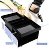 Ver Beauty Makeup Organizer, Cosmetic Travel Kit, Makeup Artist Supplies, 2 Sliding Trays, Lockable Storage Box, Makeup Train Case, Aluminium Case, Lightweight Makeup Vanity (Lavender Stripes) view 4