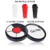 Go Ho Makeup Clown White Black Red Face Paint,3 IN 1 Colors Wheel for Clown Makeup Special Effects,Zombie Vampire Skeleton for Halloween Costume and Body Paint view 2