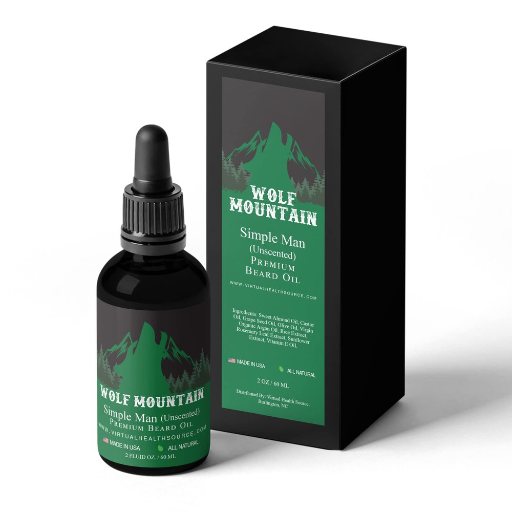Wolf Mountain Simple Man Unscented Beard Oil
