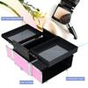 Ver Beauty Makeup Organizer, Cosmetic Travel Kit, Makeup Artist Supplies, 2 Sliding Trays, Lockable Storage Box, Makeup Train Case, Aluminium Case, Lightweight Makeup Vanity (Pink Stripes) view 4