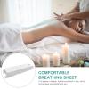 FOMIYES White Bedspread Massage Table Cover Sheet SPA with Face Breath Hole for SPA Tattoo Massage Table Hotels White 220x117cm. White Fitted Sheet view 4