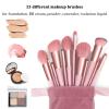 Koccido Makeup Brushes 22 Pcs Makeup Kit,Foundation Brush Eyeshadow Brush Make up Brushes Set (Pink, 22 Piece Set Large) view 3