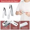 Segbeauty 10pcs Ingrown Toenail Tool, Nail Clippers Pedicure Knife Set Ingrown Toenail Removal Kit, High Manganese Steel Ingrown Toenail Treat-Ment Corrector Tool Blade for Cuticle Remove view 3