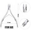 Chumia 20 Pcs Cuticle Trimmer Stainless Steel Cuticle Nippers, Nail Edge Cutter Clippers Dead Skin Trimmer Pointed Pedicure Manicure Nipper Remover Care Tools Bulk for Fingernails Toenails(Silver) view 2