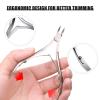 Chumia 20 Pcs Cuticle Trimmer Stainless Steel Cuticle Nippers, Nail Edge Cutter Clippers Dead Skin Trimmer Pointed Pedicure Manicure Nipper Remover Care Tools Bulk for Fingernails Toenails(Silver) view 3