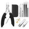 Segbeauty 10pcs Ingrown Toenail Removal Kit, Nail Clipper Toenail Clipper Manicure Pedicure Kit, Professional High Manganese Steel Blade Ingrown Toenail Corrector Tool Set for Remove Cuticle Callus view 1