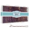 300 Pcs Bobby Pins Brown, EWAGOA Brown Hair Pins for Women Girls and Kids, Invisible curled Hair clips with Storage box, Pain-Free Hairpins2 Inch Brown view 2