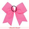 DEEKA 10 PCS 8" Rhinestones Large Cheer Hair Bows Glitter Cheer Ponytail Holder Handmade for Teen Girls Softball Cheerleader Sports -Hot Pink view 4