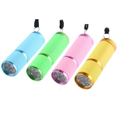 Meitawilltion 9 LED Small Glow Nail Lamp,Mini Handheld UV Light for Gel Nails,Nail Dryer for Fast Nail Extension,Portable Flashlight for Nail Art-4 Colors