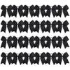 24 PCS 8" Large Cheer Bows Black Girl Hair Bows Cheerleading Softball Team Bow Hair Accessories for cheerleaders football Competition Sports view 2