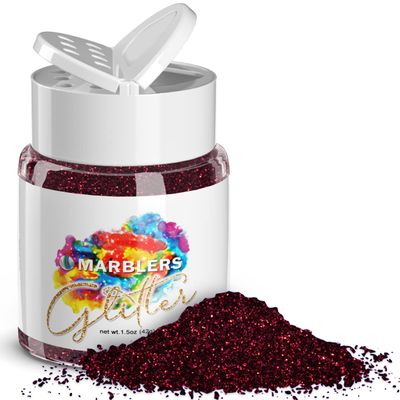 MARBLERS Twinkle Glitter [Sangria] 1.5oz (42g) | Fine | Non-Toxic, Vegan, Cruelty-Free | Face, Body, Eyeshadow, Hair, Festival, Party Makeup | Nail Art, Polish | Resin, Tumbler, Slime, Craft