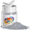 MARBLERS Holographic Glitter [Holo Silver] 1.5oz (42g) | Fine | Non-Toxic, Vegan, Cruelty-Free | Face, Body, Eyeshadow, Hair, Festival, Party Makeup | Nail Art, Polish | Resin, Tumbler, Slime, Craft view 1